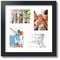 ArtToFrames Collage Photo Picture Frame with 4 - 4x6 inch Openings, Framed in Black with Over 62 Mat Color Options and Regular Glass (CSM-3926-178)